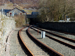 
End of the FR line, Blaenau Festiniog, April 2013